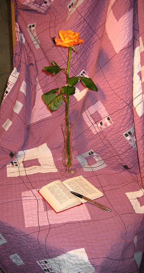 Naturstudie für das Gemälde ‚Rose‘. 2004. Alexander Babel. Sondershausen.