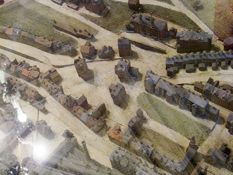 Model of urban development from the late nineteenth century. South view.