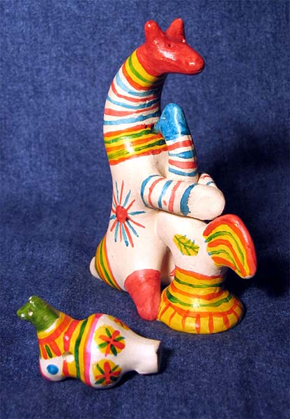 Folk art, Filimonovo toy, Baer and hen