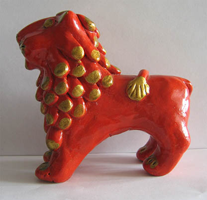 Folk art, Abashevo toy, Lion