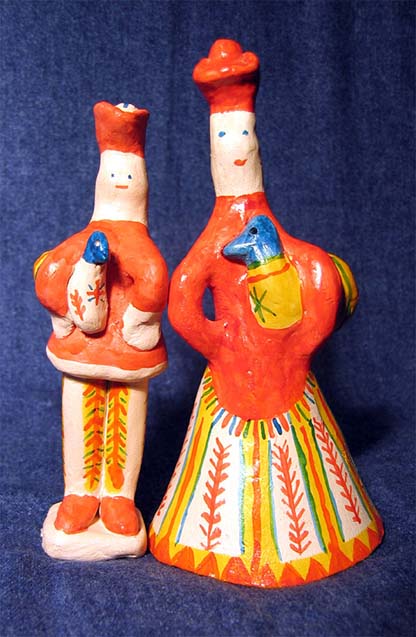 Folk art, Filimonovo toy, Soldier and lady