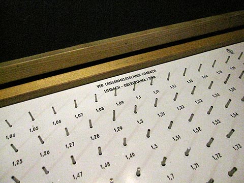 Калибровочные штифты для измерения и контроля внутреннего диаметра .Крупный план.