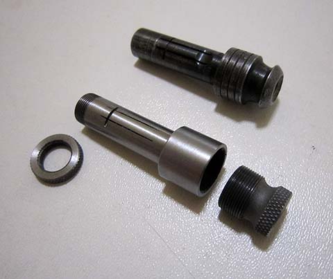 Универсальное приспособление к прессовальному прибору потанс от BOLEY для снятия двойной рольки. Изменённая конструкция втулки взамен родной.