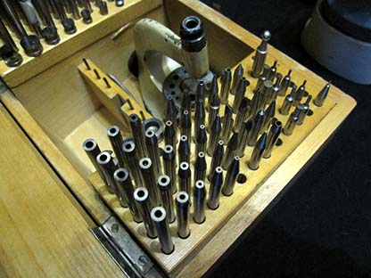 BOLEY Staking and jewelling tool, set of punches
