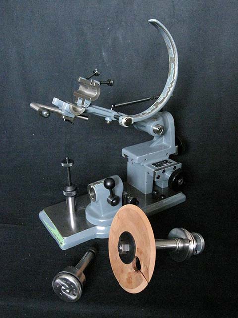 Disassembled Prata Typ 11 pinion leaf polishing machine, Tavannes (Switzerland).